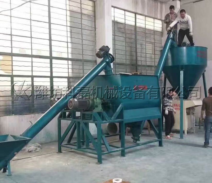 山東東(dōng)營客戶(hù)膩子粉(fěn)生産線(xian)實拍 第(di)1張