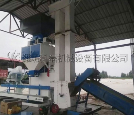 濟甯客戶(hu)有機肥輸送(sòng)、提升、雙料鬥(dou)包裝秤使用(yòng)案例